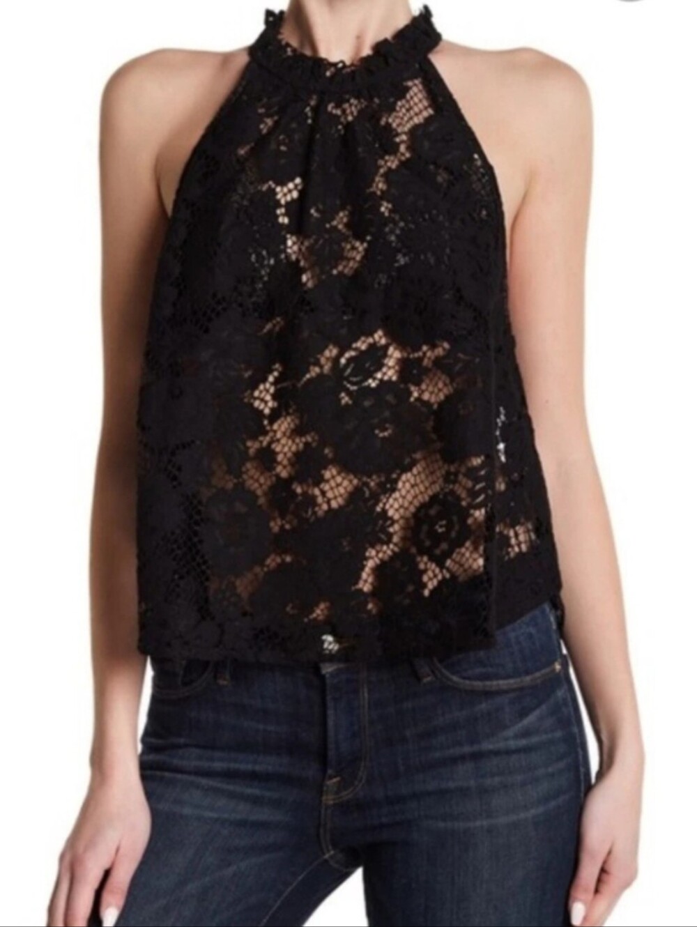Free People "Sweet Meadow Dreams" Lace top Size S